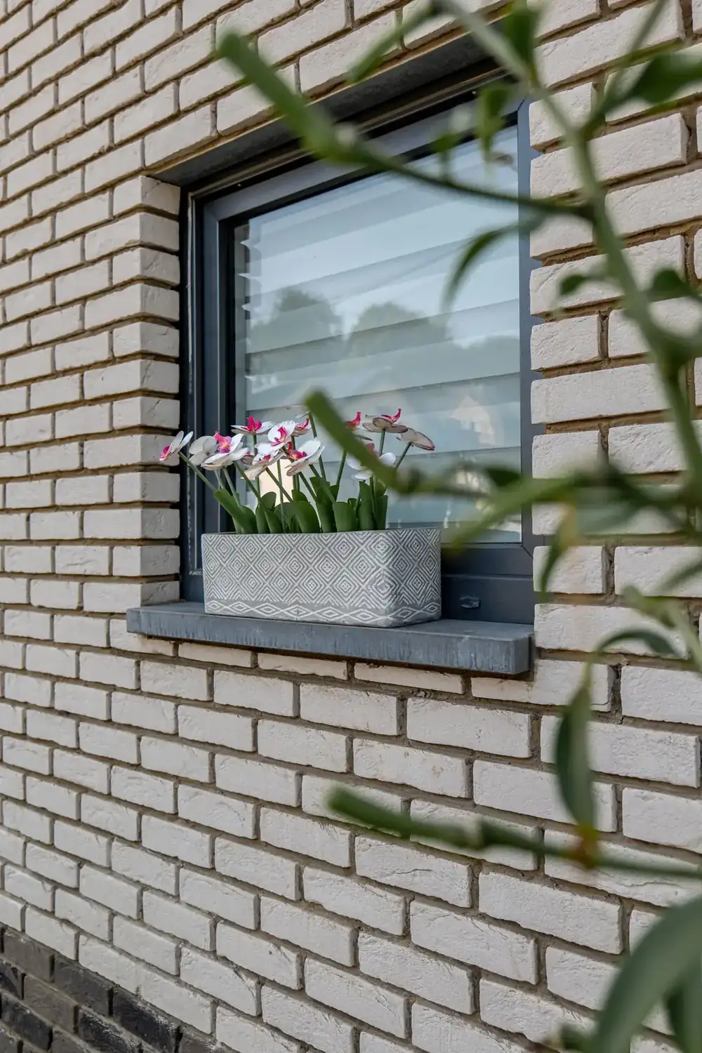 Maison à Libramont — fenêtre fleurie